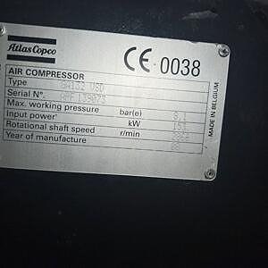 Atlas Copco GA 132 VSD Compressor, Kompressor 9 of 9