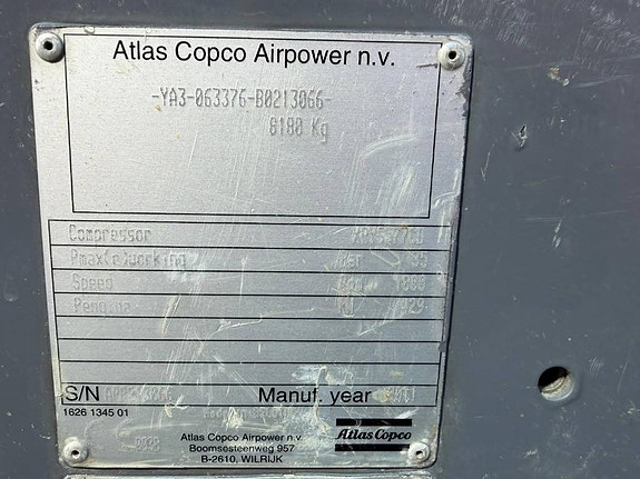 Atlas Copco XRYS 577 diesel compressor, dieselkompressor 15 of 15