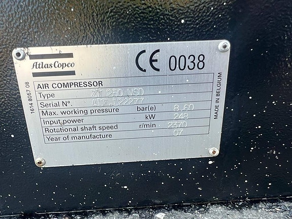 Atlas Copco ZT 250 VSD Compressor, Kompressor 14 of 14