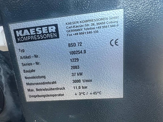 Kaeser BSD 72 Compressor, Kompressor 6 of 6
