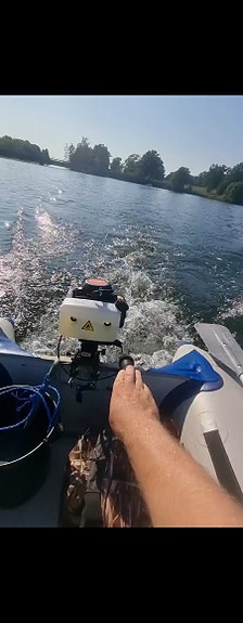 Gummibåt  motor  4 hk, 4 T+ tillbehör. 6 of 6