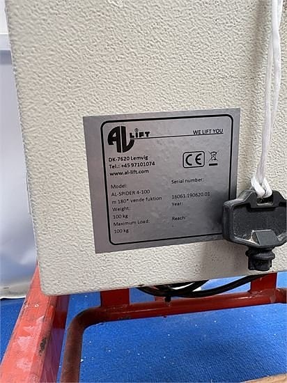 AL-LIFT Al-Spider 4-100 - Kapacitet / capacity 100 kg - 180* 15 of 15