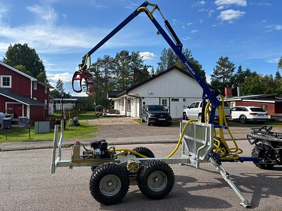 Bonnet Logtrailer 450 hydraulisk skogsvagn med ramstyrning 6 of 8