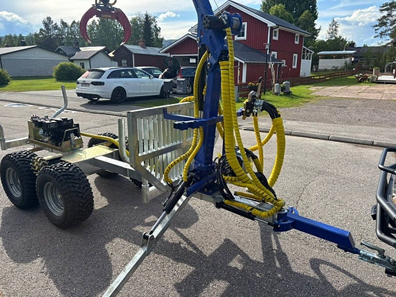 Bonnet Logtrailer 450 hydraulisk skogsvagn med ramstyrning 7 of 8