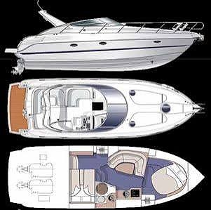 Cranchi 34 Zaffiro Master Cruiser 2006-Volvo Penta D4.260-Varvservad 2 of 5