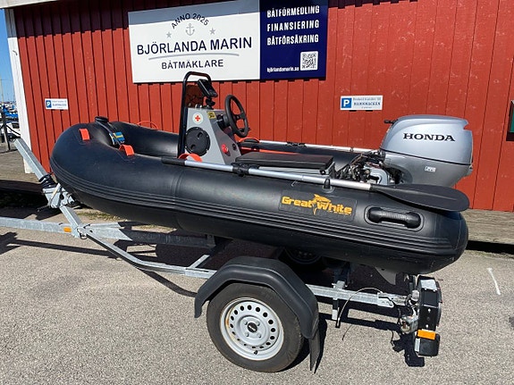 Great White Rib 270 Honda 15Hk inkl 80lm/h trailer 2 of 5