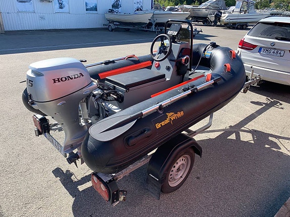 Great White Rib 270 Honda 15Hk inkl 80lm/h trailer 5 of 5