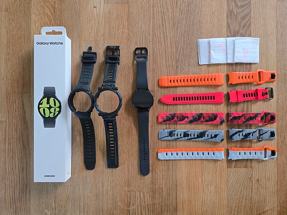 Samsung Samsung Galaxy Watch 6 med massvis av tillbehör