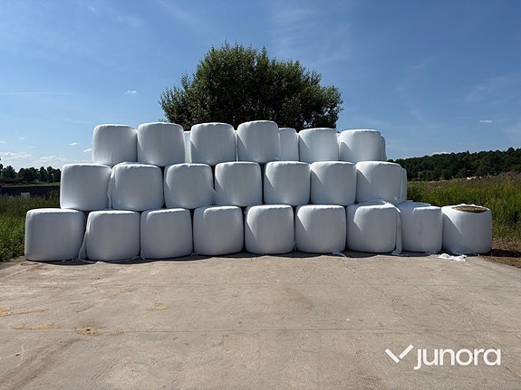 125 st ensilagebalar – 8 lager plast – Nyskördade 2 of 7