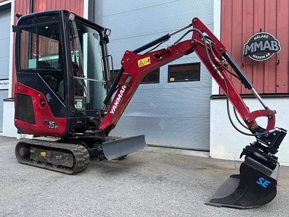 Yanmar SV15VT, ny slimtilt, nya skopor