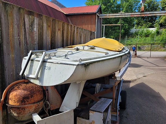 Mustang junior jr 606 Fisksätra ksss segelbåt m. kärra 3 of 7