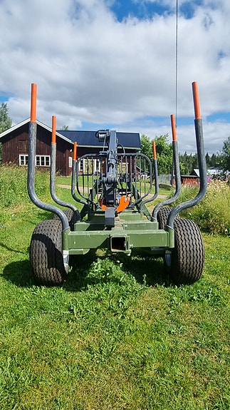 Farma T9F 6,7 huggarvagn timmervagn skogskärra 3 of 10
