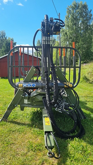 Farma T9F 6,7 huggarvagn timmervagn skogskärra 4 of 10