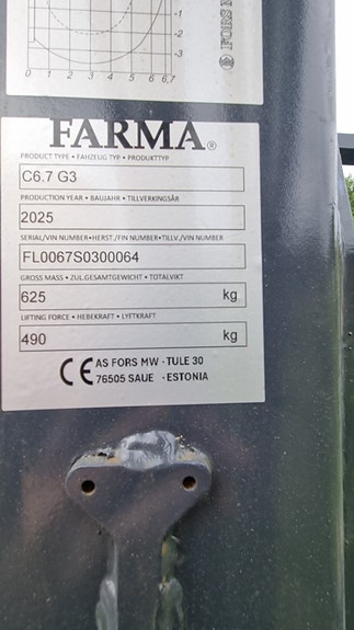 Farma T9F 6,7 huggarvagn timmervagn skogskärra 8 of 10