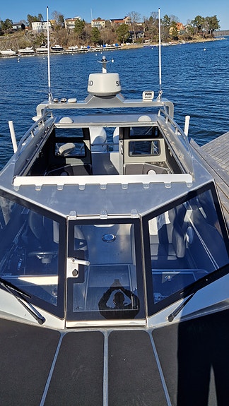 Anytec 868 CAB med ruff och specialbyggt tak, Mercury Verado 350 XL White JPO 5 of 12