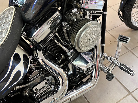 Harley-Davidson Flamed Custom Trevligt bygge / Levereas Nybesiktad 10 of 11