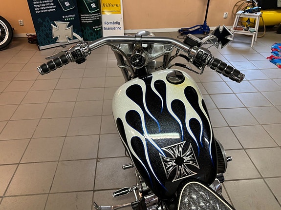 Harley-Davidson Flamed Custom Trevligt bygge / Levereas Nybesiktad 6 of 11