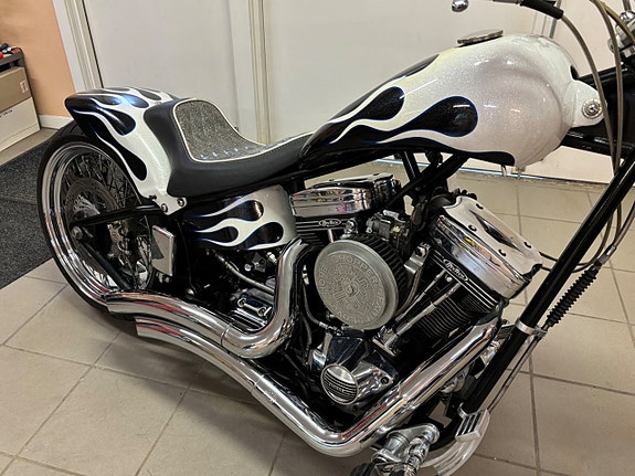 Harley-Davidson Flamed Custom Trevligt bygge / Levereas Nybesiktad 3 of 11