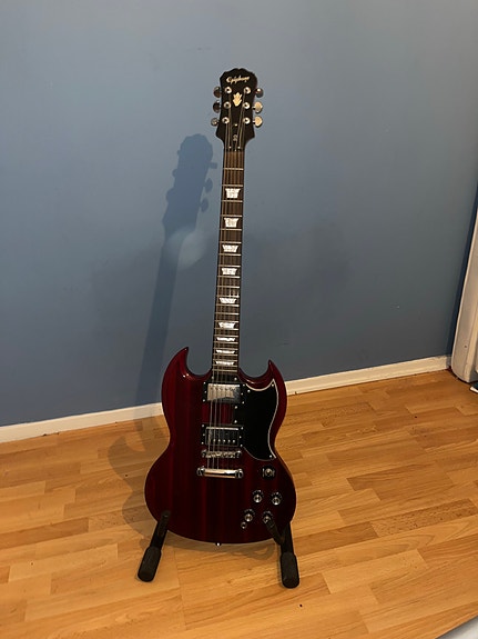 Epiphone SG transparent cherry