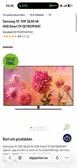 Samsung Samsung QLED TV, 75 tum