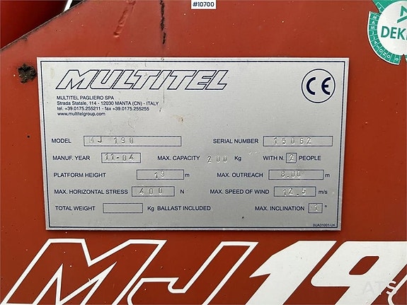 Nissan Cabstar med Multitel Skylift (125,000:- ex moms) 19 of 24