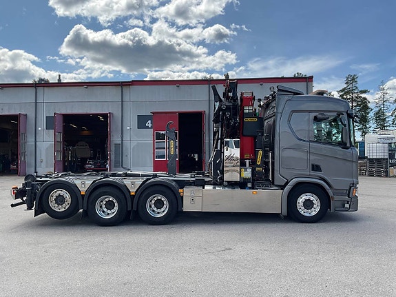 Scania R500 Kranväxlare Stor Kran + Jibb 2 of 5