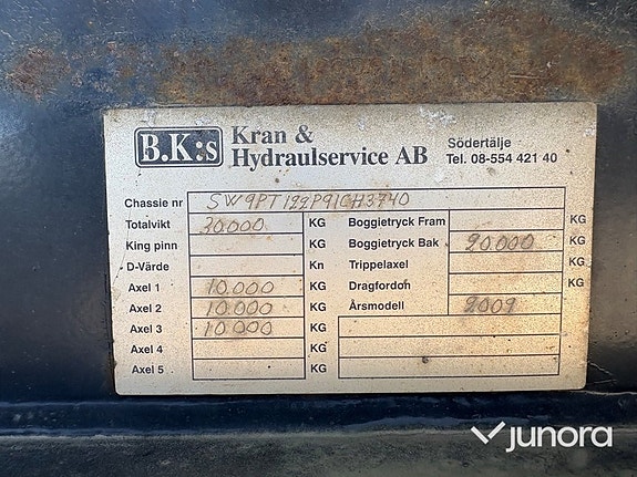 Lastväxlarsläp – BK:S Trailer PT122 27 of 30