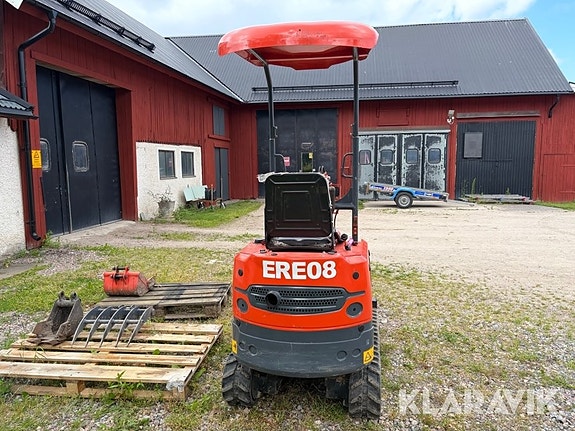 Minigrävare Everun ERE 08 med trailer och 4 s 4 of 5