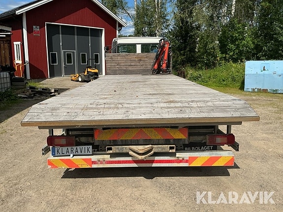 Flaklastbil Volvo FL220 med kran Pallfinger 4 of 5