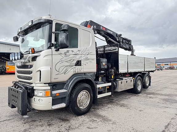Scania g440 tipp o kran stor kran lågmil 9 of 12