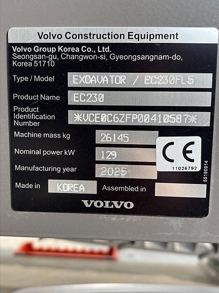 Volvo EC 230 FL 11 of 12