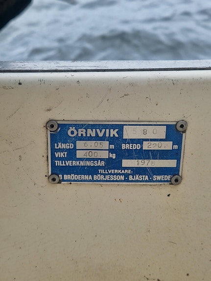 Klassisk Örnvik 580 med ny utombordare till salu! 4 of 5