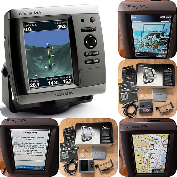 Garmin GPSMAP 520S + BlueChart G2 HD HEU800X 2015 Ekolod/Sonar-stöd