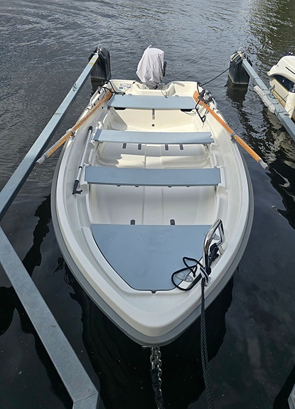Terhi 440 - Honda 5 hk (2022), Tiki-trailer & Garmin ekolod 2 of 9
