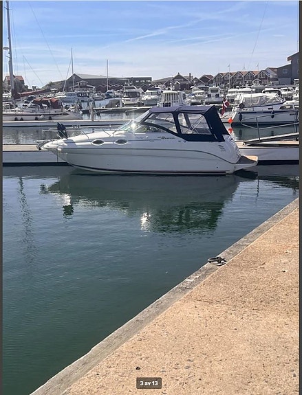 Sea Ray 260 Sundancer -01, Mercruiser 5.7 EFI, Bravo 3 duoprop, med trailer 12 of 13