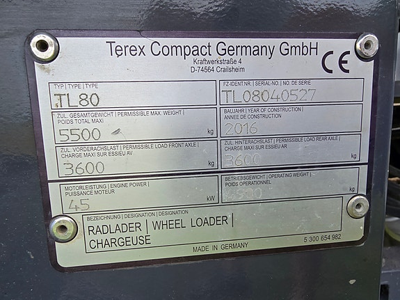 Terex TL80 3 of 6