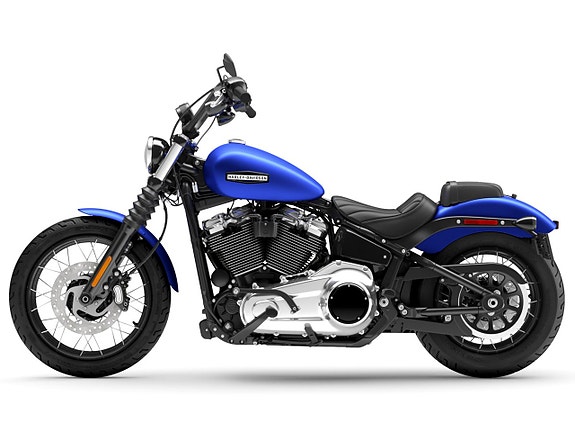 Harley-Davidson Street Bob 117 / Finns i butik Aurora Blue Denim Metallic 2 of 5