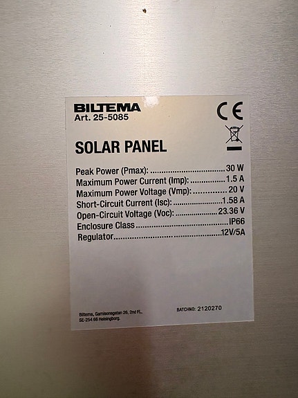 Lite båt med elsnurra, batteri och solcell 5 of 5