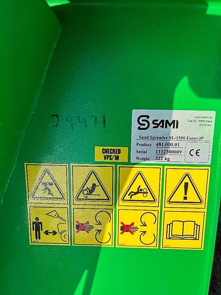 Sami SL 1500 Sand/saltspridare  Euro/3-punkt 3 of 3