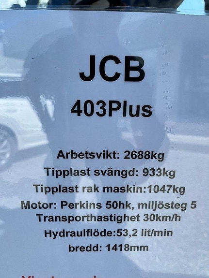 JCB 403 Plus, Finansieringskampanj från 1,99% 6 of 6