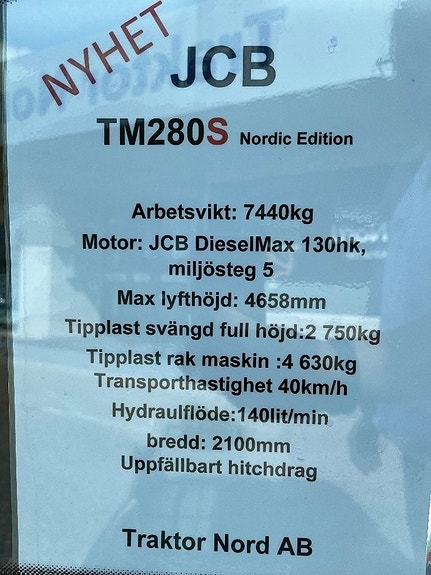 JCB TM280S "NYHET" Nordic Edition 13 of 13