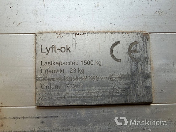 Lyftok 1500 kg Lyftonline 7 of 7