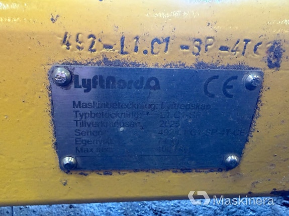 Lyftok med kranögla och schackelhål, Lyftnord 5 of 5