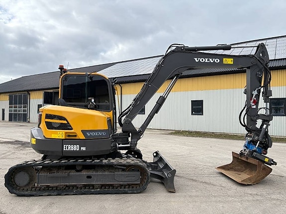 Volvo ECR88D Pro grävmaskin, rototilt med grip 3 of 7