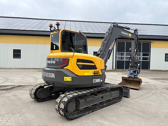 Volvo ECR88D Pro grävmaskin, rototilt med grip 5 of 7