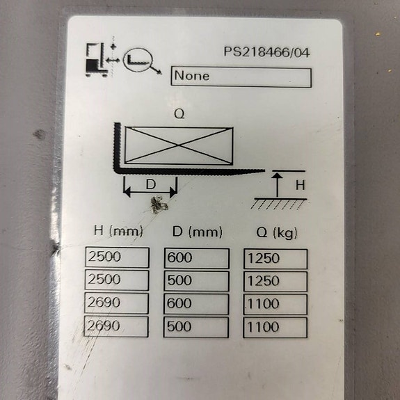 Atlet PS125 1250 kg 2690 mm HYR/KÖP 6 of 8