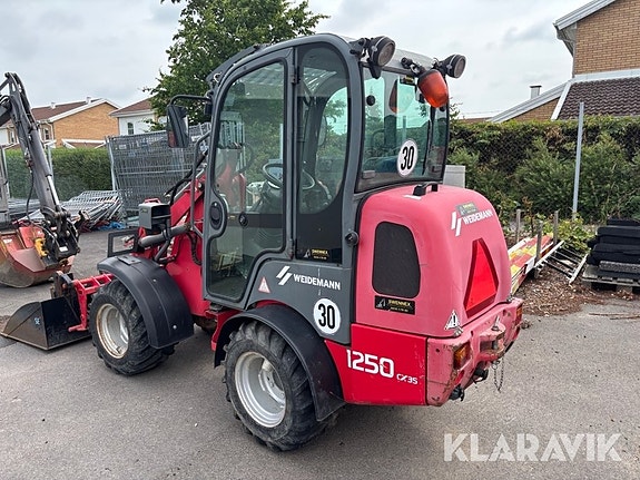 Hjullastare Weidemann 1250 CX35 med skopa och 2 of 5
