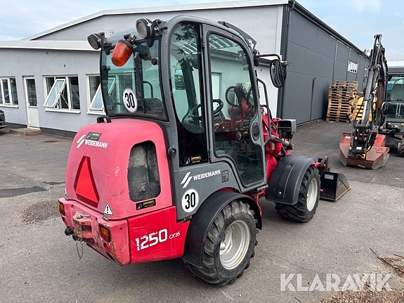 Hjullastare Weidemann 1250 CX35 med skopa och 3 of 5