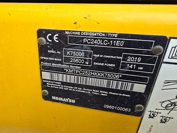 Komatsu PC 240 LC-11 14 of 14