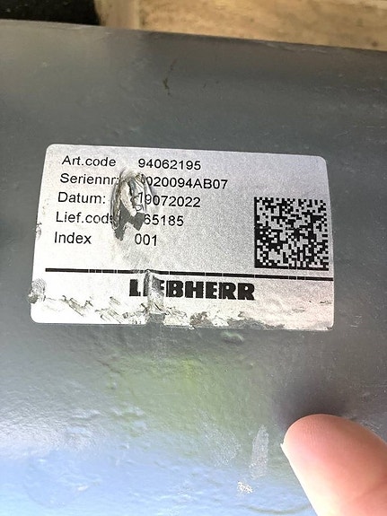 Liebherr Hydraulcylindrar / lyftcylindrar R980 8 of 9